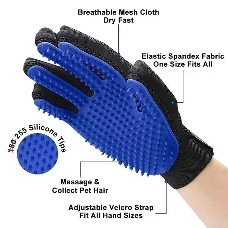 Transform Grooming with our Pet Hair Remover Shower Gloves for Effortless Fur Removal