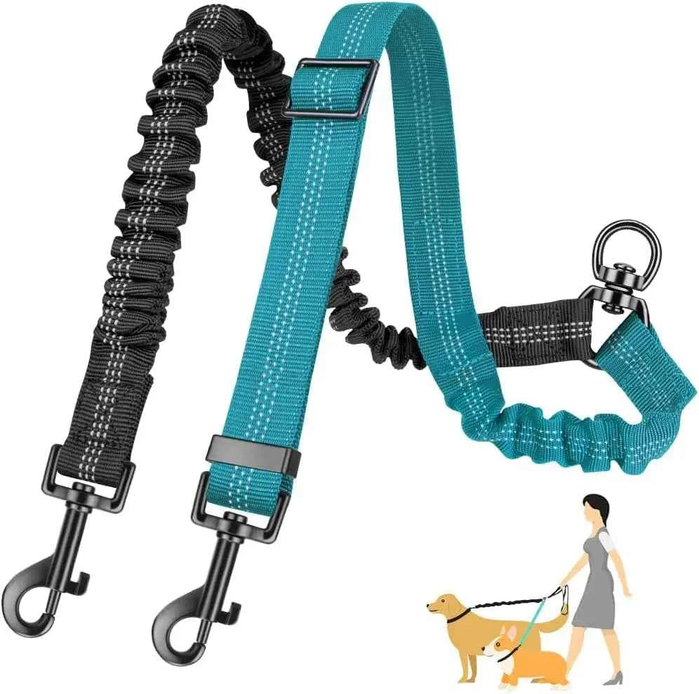 Dual Dog Leash Attachment: Effortlessly Walk Two Dogs in Comfort and Safety