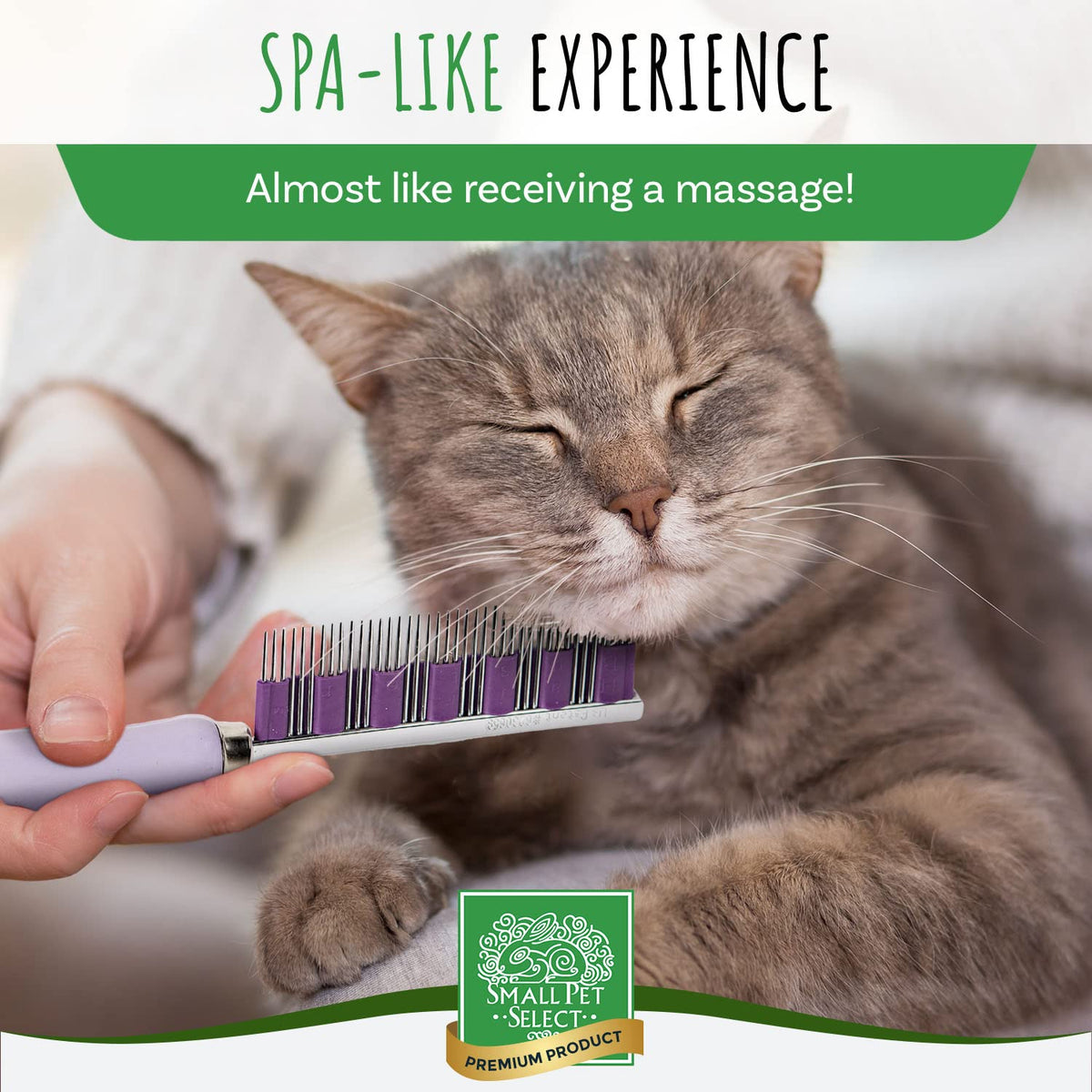 - Hair Buster Comb for Rabbits, Cats and Dogs, Metal Pet Comb for Shedding and Detangling, Grooming Tool for Small Pets with Long and Short Fur