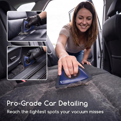 Mini Pet Hair Remover for Car Detailing Dog Hair Tool(Blue Violet)