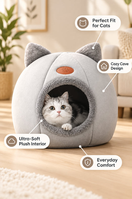 Nouveau Lit pour Chat Confort Sommeil Profond Hiver, Tapis, Panier, Petite Niche pour Chien, Produits pour Animaux, Tente Douillette, Nid, Cama Gato Intérieur