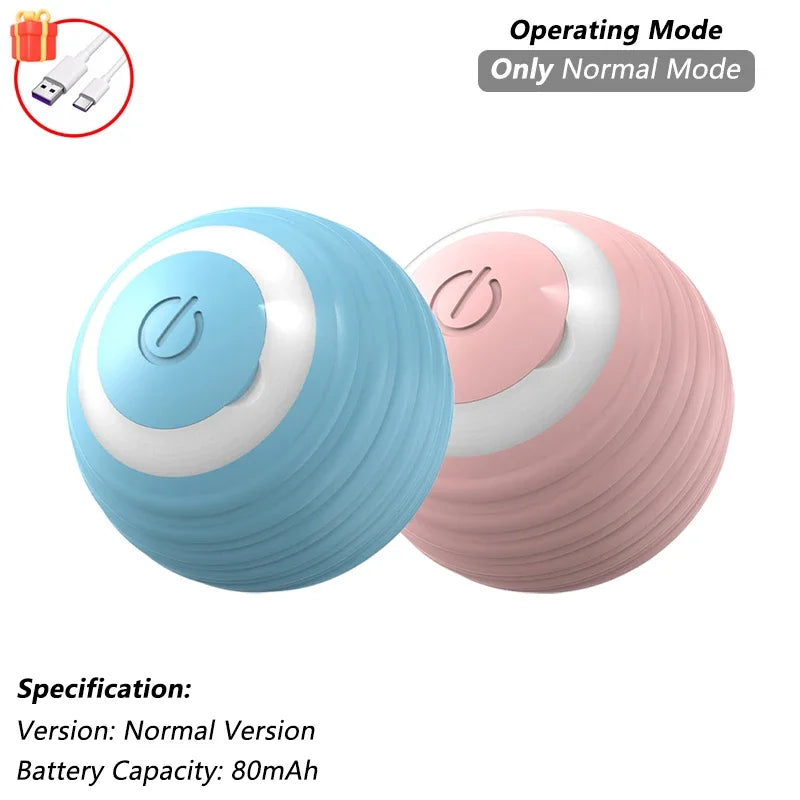 Jouet interactif pour chat, balle roulante automatique avec queue artificielle, jouet électrique intelligent rechargeable pour animal de compagnie imitant une souris
