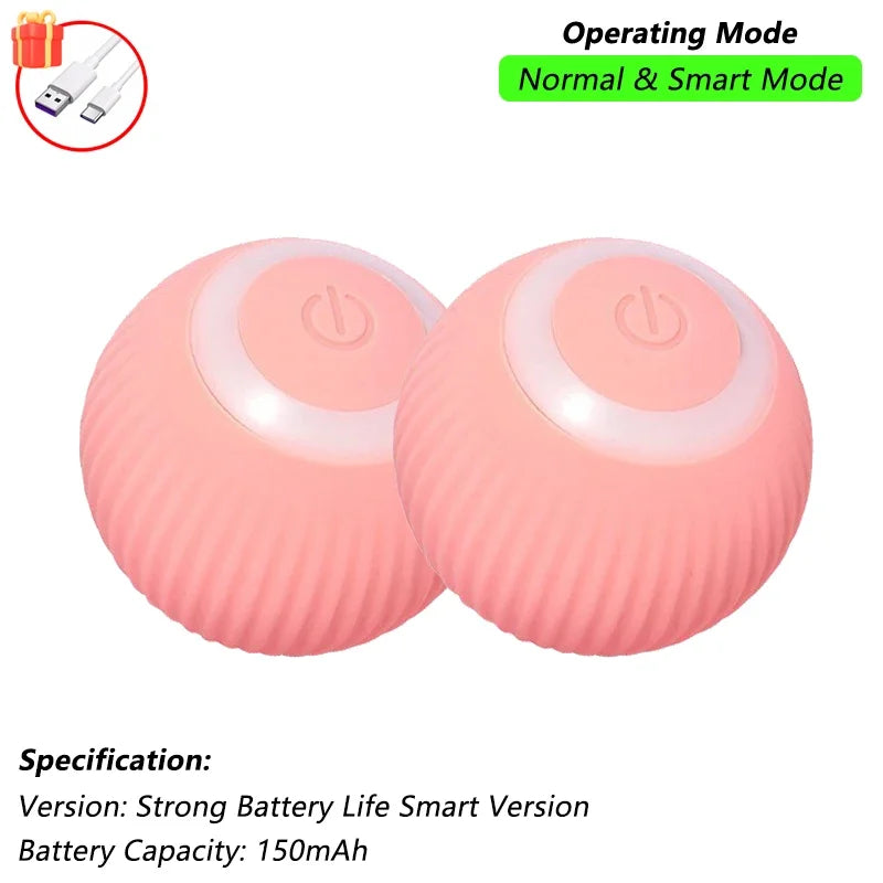 Jouet interactif pour chat, balle roulante automatique avec queue artificielle, jouet électrique intelligent rechargeable pour animal de compagnie imitant une souris