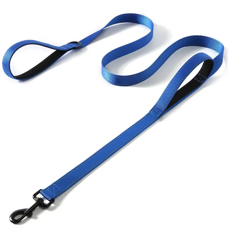 Heavy Duty Double Handle Dog Leash: Ultimate Control for Safe Training & Walks