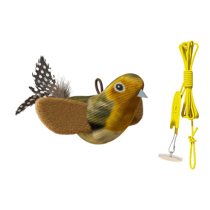Jouet interactif pour chat, balle roulante automatique avec queue artificielle, jouet électrique intelligent rechargeable pour animal de compagnie imitant une souris