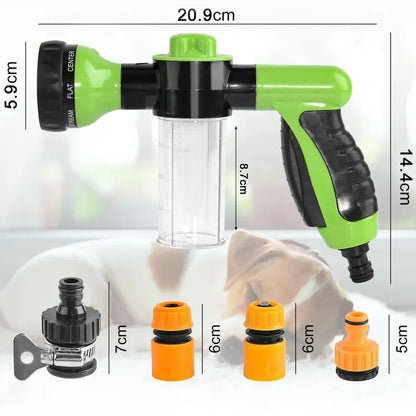 Transform Your Cleaning Routine with the 8-in-1 High Pressure Foam Pet Shower Gun