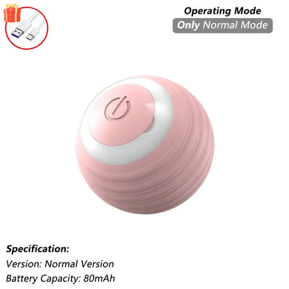 Jouet interactif pour chat, balle roulante automatique avec queue artificielle, jouet électrique intelligent rechargeable pour animal de compagnie imitant une souris