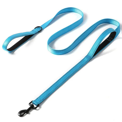 Heavy Duty Double Handle Dog Leash: Ultimate Control for Safe Training & Walks