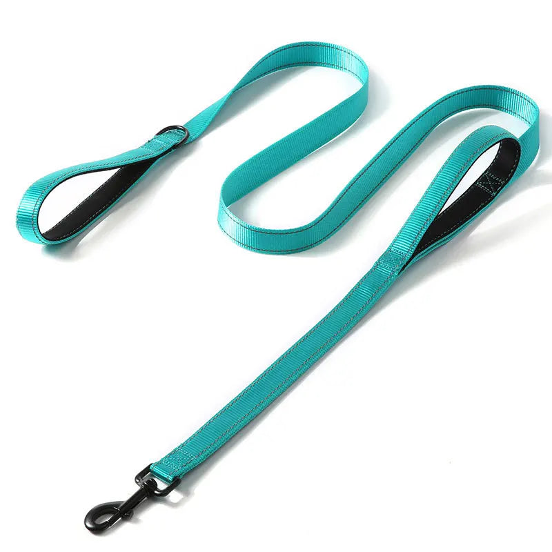 Heavy Duty Double Handle Dog Leash: Ultimate Control for Safe Training & Walks