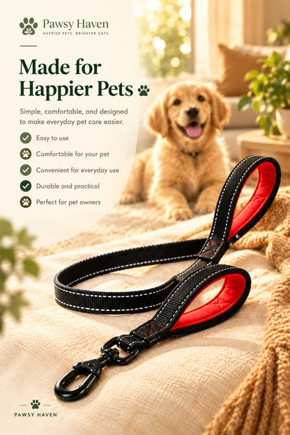 Heavy Duty Double Handle Dog Leash: Ultimate Control for Safe Training & Walks
