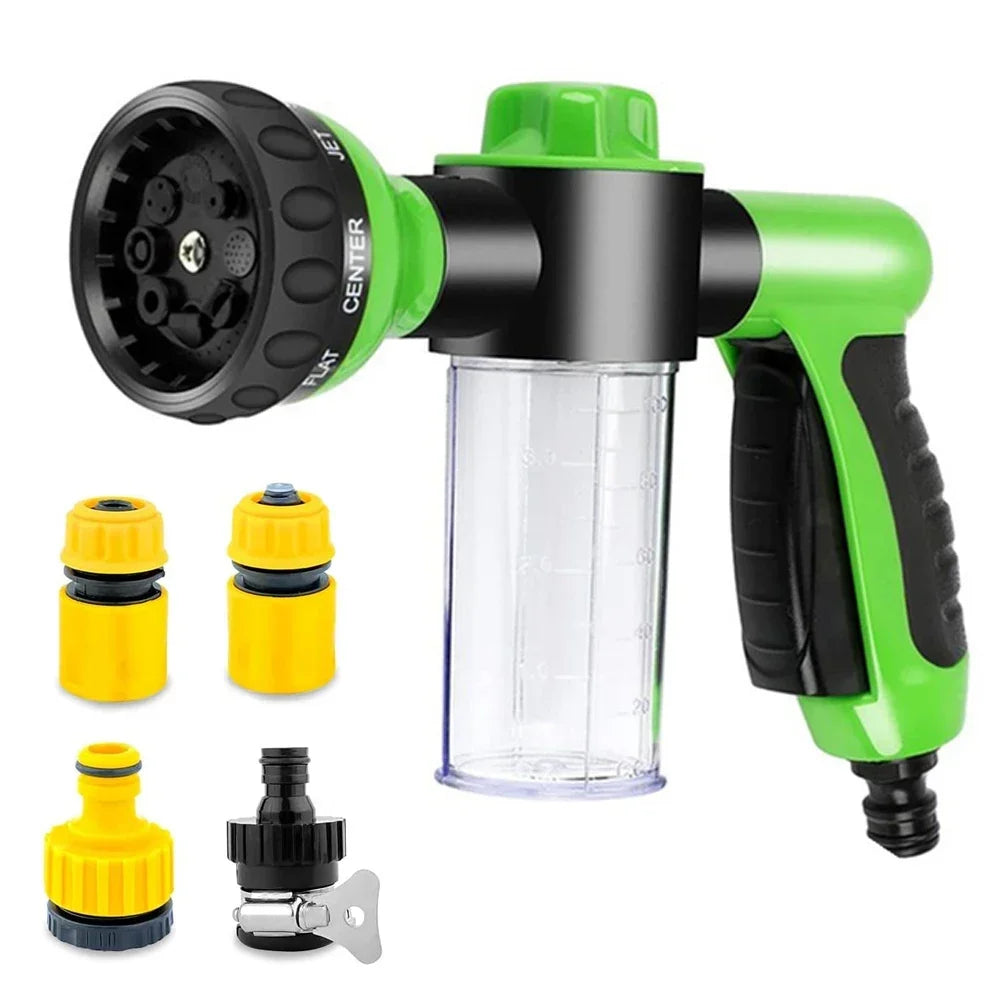 Transform Your Cleaning Routine with the 8-in-1 High Pressure Foam Pet Shower Gun