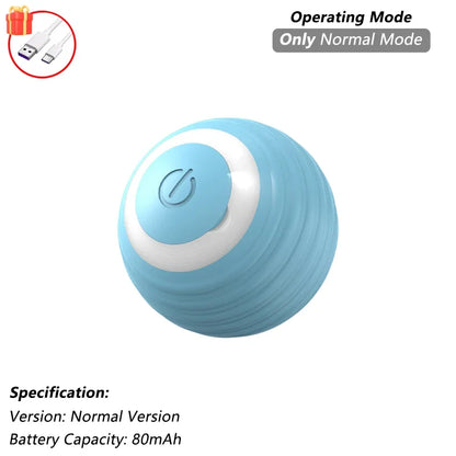 Jouet interactif pour chat, balle roulante automatique avec queue artificielle, jouet électrique intelligent rechargeable pour animal de compagnie imitant une souris