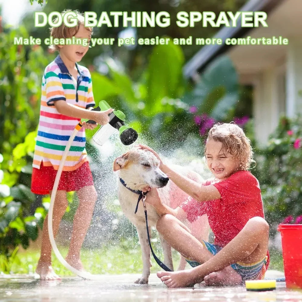 Transform Your Cleaning Routine with the 8-in-1 High Pressure Foam Pet Shower Gun