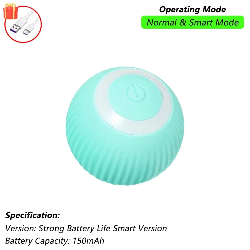 Jouet interactif pour chat, balle roulante automatique avec queue artificielle, jouet électrique intelligent rechargeable pour animal de compagnie imitant une souris