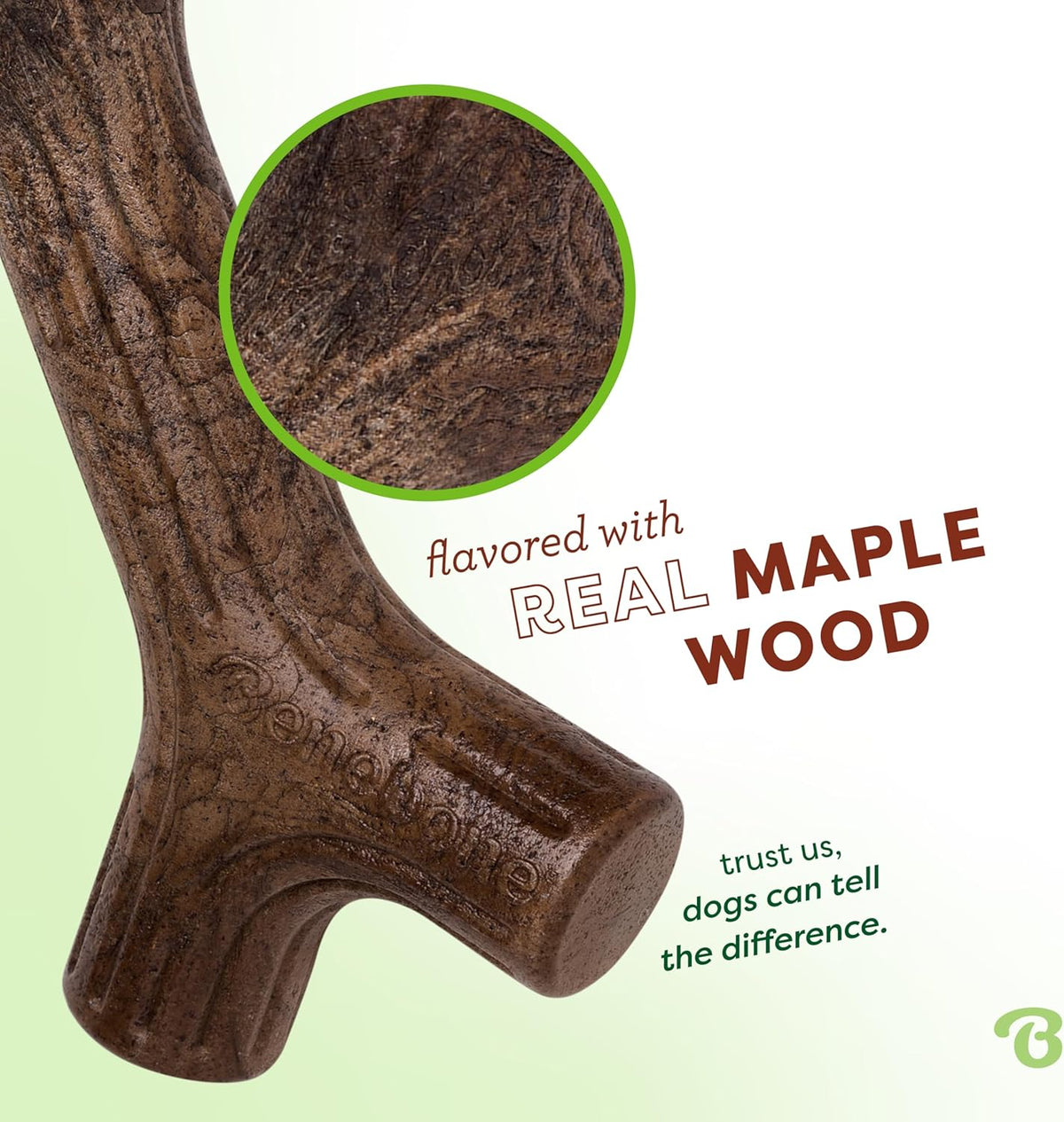 Maplestick Real Wood Durable Dog Chew Toy, Medium