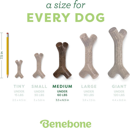 Maplestick Real Wood Durable Dog Chew Toy, Medium