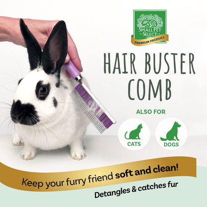 - Hair Buster Comb for Rabbits, Cats and Dogs, Metal Pet Comb for Shedding and Detangling, Grooming Tool for Small Pets with Long and Short Fur